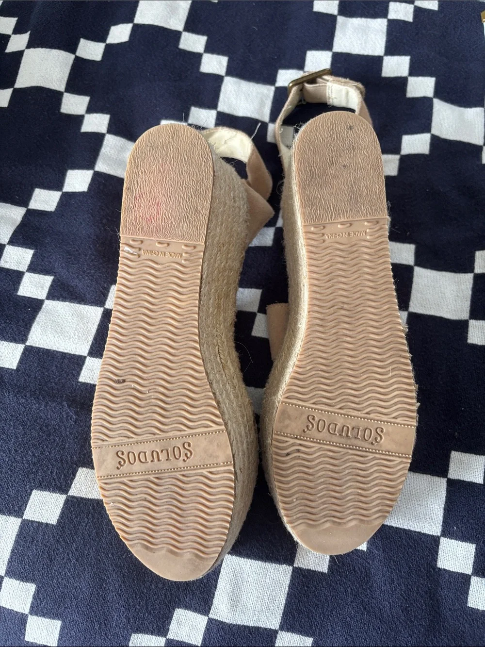 Soludos Tan Suede Espadrille Sandals